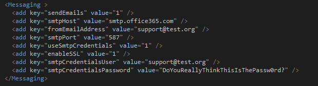 custom config section
